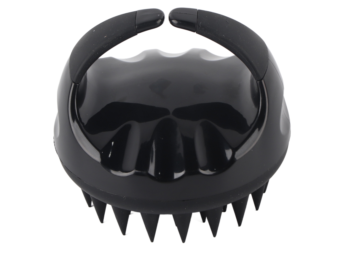 Cepillo De Masaje Capilar Multifuncional Para Limpieza De Caspa Y Shampoo, Color Negro