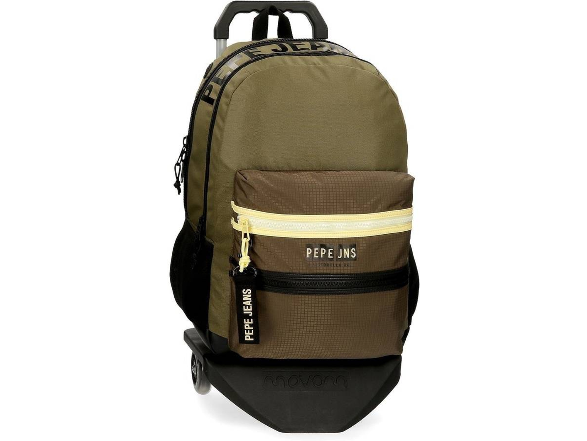 Mochila con PEPE JEANS Caden Verde con Carro (31x46x16cm) | Worten.es