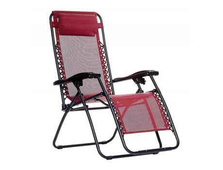 Silla Plegable Tumbona Hamaca Gravedad Cero Roja SOLMAR