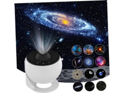 Proyector White Star Para Dormitorio Con Rotación Silenciosa, 12 Discos, Películas Decorativas Nocturnas.
