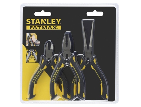 Juego de 3 mini alicates STANLEY Fatmax Fmht080524 herramientas negras