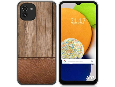 Carcasa para Samsung Galaxy A03 TUMUNDOSMARTPHONE Dibujos Madera 09 Multicolor