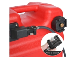Manguera De Combustible Para Embarcaciones Con Bomba Manual, 300 Cm, Conectores, Compatible Con Motores Fueraborda De Hasta 85 Cv.