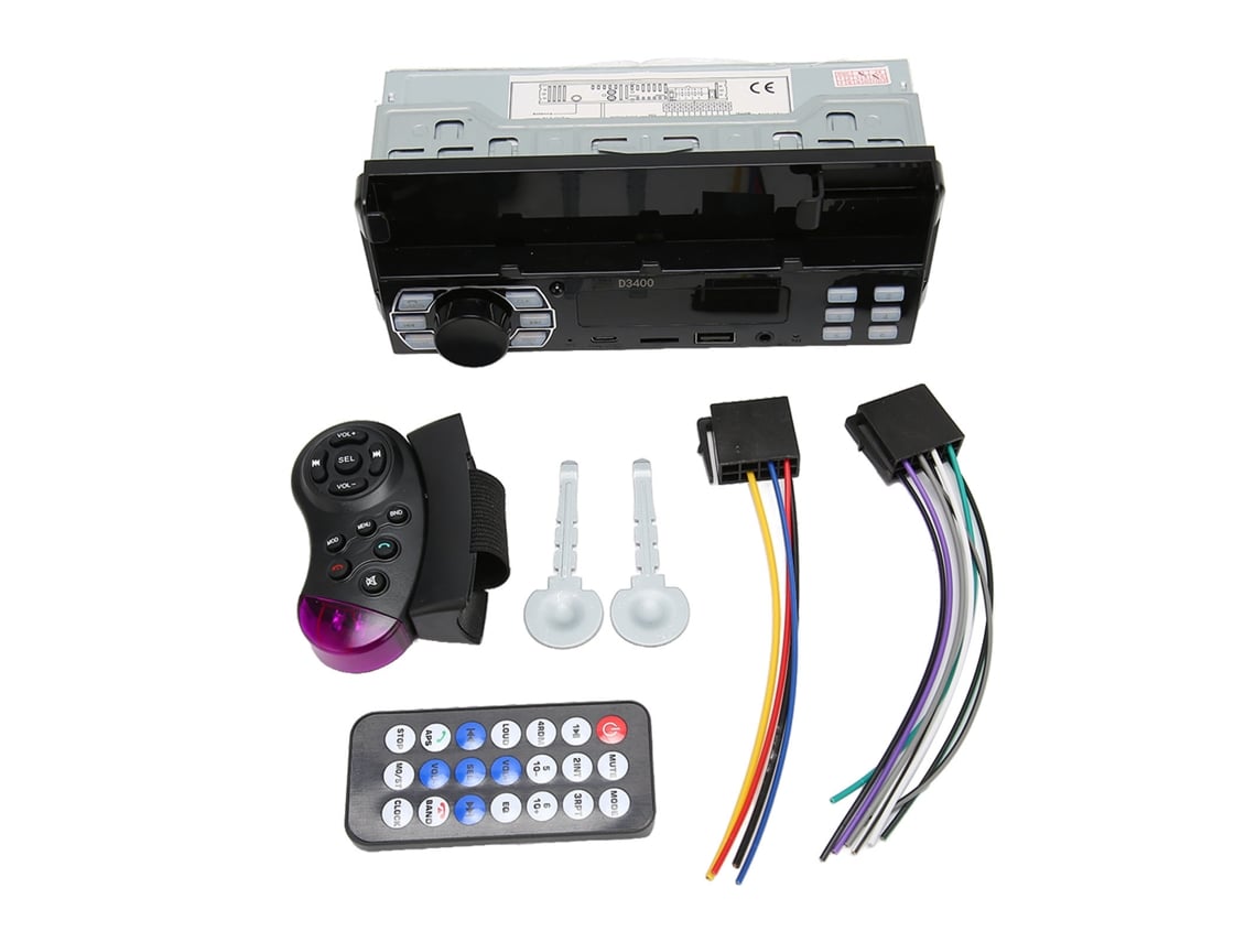 Reproductor De Mp3 Para Coche, Radio Estéreo Bluetooth Para Coche De Un Solo Din Con Asistente De Voz Find A Car Y Control Remoto
