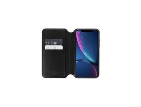 Funda Folio para iPhone XR QDOS Piel Negro