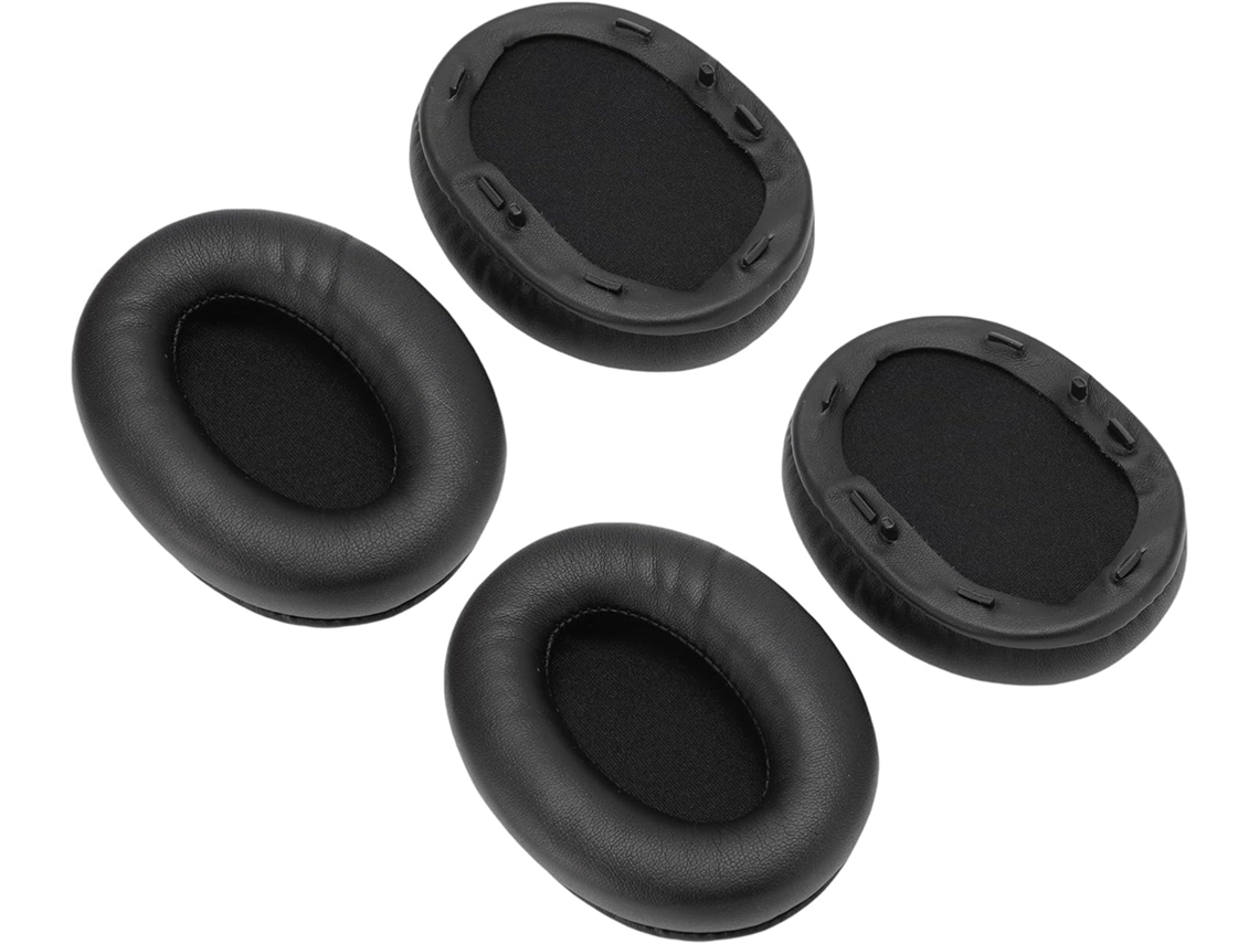 Almohadillas De Repuesto Para Auriculares (2 Pares) De Alta Densidad Con Piel Sintética.