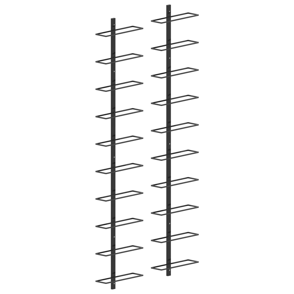 Botellero VIDAXL 2 Unidades, 20 Botellas 289567 (Metal - 24 x 9 x 120 cm)