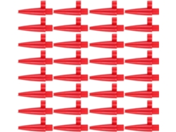 Juego De 100 Boquillas Inflado Plástico Rojo,