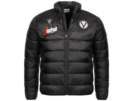 Chaqueta Unisex para Baloncesto MACRON Plumón Acolchada Virtus Acolchado Negro (S)