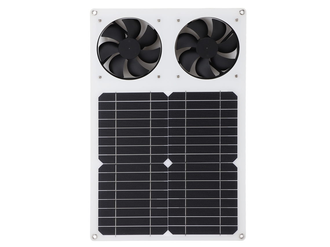 Ventilador solar silencioso axial de 18 V y 14 W para cocina y baño.