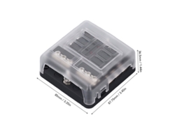 2026horizon-caja De Fusibles 6 Vías Resistente Al Agua Con Indicador Led 12v 24v Para Automóviles Camiones Barcos Rv Vehículos