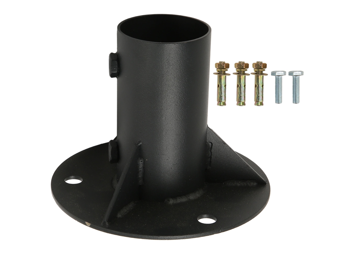 Base de brida para poste de cerca, malla de 65 mm, Worten