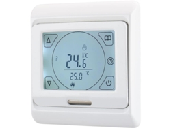 Termostato Programable Wg809 Para Ambientes, 7 Días, Lcd, 230 V, 16 A Para Calefacción Eléctrica Por Suelo Radiante, Blanco.