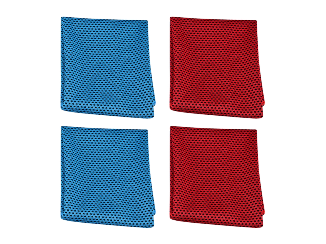 4Pcs Toalha Esportiva-30*100Cm-Grande Gezelhoazul Claro - Resfriamento Instantâneo - Toalha De Pescoço E Treino JEIIBRZUI