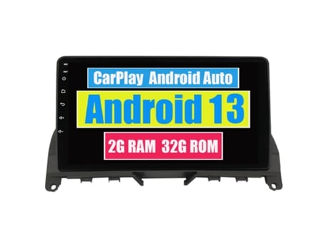 Autoradio Multimedia ROVERONE para Mercedes Benz C Class 3 W204 S204 2006 - 2011 CarPlay Android Coche Radio Bluetooth Navegación