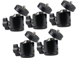 Soporte Para Teléfono De 5 Piezas Con Rótula De Metal Negro, Conexión Estándar.