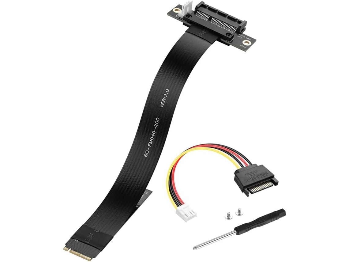 Cable De Extensión M.2 - Clave Pci-e 4.0 2280 Ngff A Pcie X4 - Elevador - 4x 2230 A 180