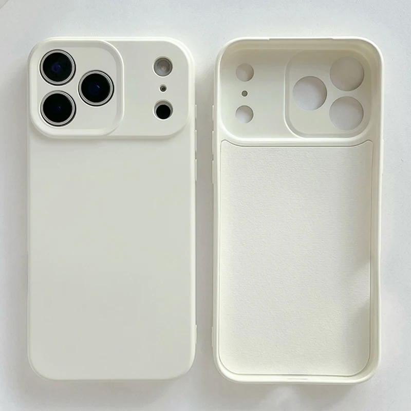 (iphone 14 Pro Max Blanco) Funda De Silicona Líquida Para Iphone, Material Tpu Para Protección Contra Golpes.