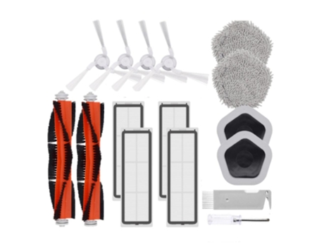 Acessórios de Aspirador Paquete de 16 para Bot W10 y W10 Pro Robot Hepa Filter Main Side Brush Mop Cloth y Mop Holder Limpieza al vacío