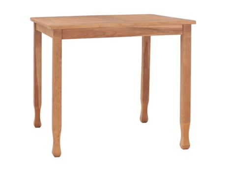 MAISON EXCLUSIVE Mesa de jardín de madera maciza de teca 85x85x75 cm
