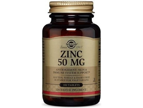 Té SOLGAR Zinco (100 tabletes)