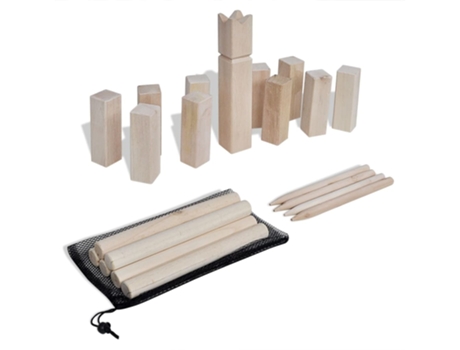 Set de juego de cubos Kubb de madera