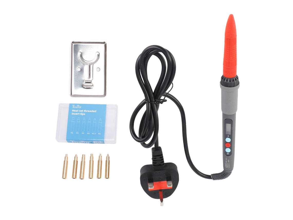 Kit De Soldador Eléctrico 60w Con Puntas M2-m6 Soldador Digital Para Impresión 3d Plug Uk 100-240v