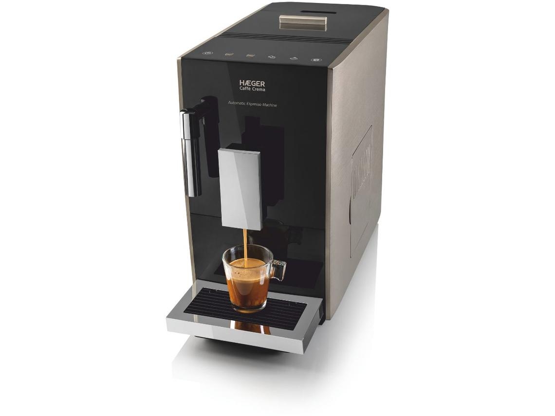 Haeger Caffè Crema Cafetera espresso automática, 19 bares, 1,2 L, digital, 1350 W