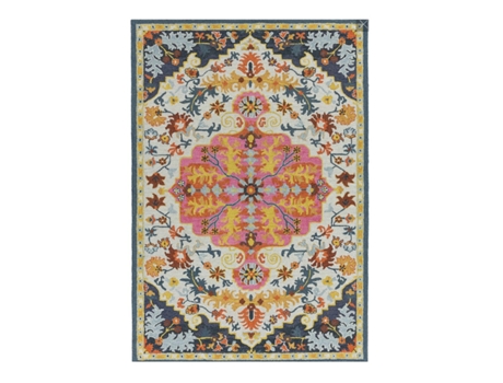 Alfombra Clásica de Lana para Salón Bondi Medaillon NOVATREND (200x290 cm)