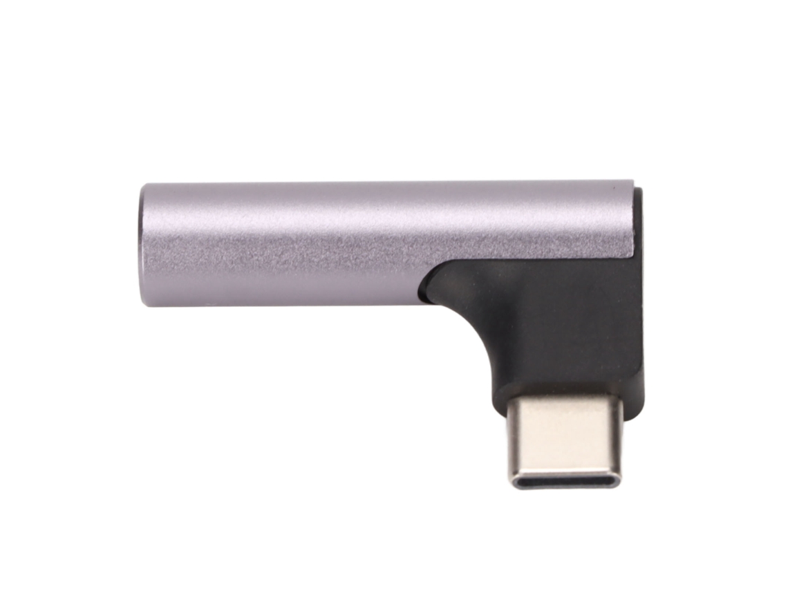 Adaptador De Auriculares Usb-c A 3,5 Mm Con Chip Dac, Compatible Con 32 Bits Y 384 Khz, Color Gris.