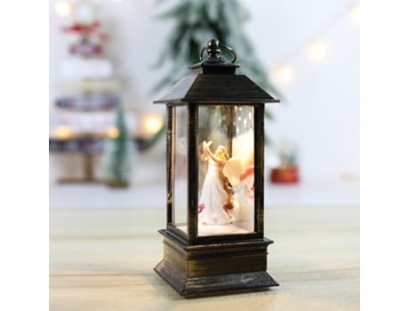 Adorno de Navidad Adornos Navideños Linterna Viento Led Luz Nocturna