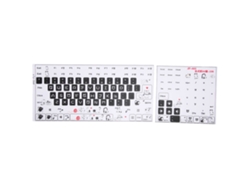 Adesivos De Teclado Em Pvc Com Padrão Esbranquiçado Decorativo Estilo Fofo Para Computadores De Mesa Geral
