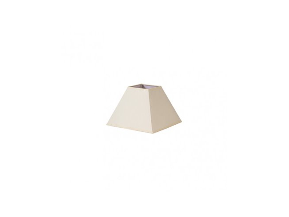 Pantalla Piramide Mezzo E27 beige 25dx11dx18h Tejido Popelin