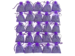 Bolsa Con 25 Bolsitas De Flores De Lavanda Secas Para Cajones Y Armarios.