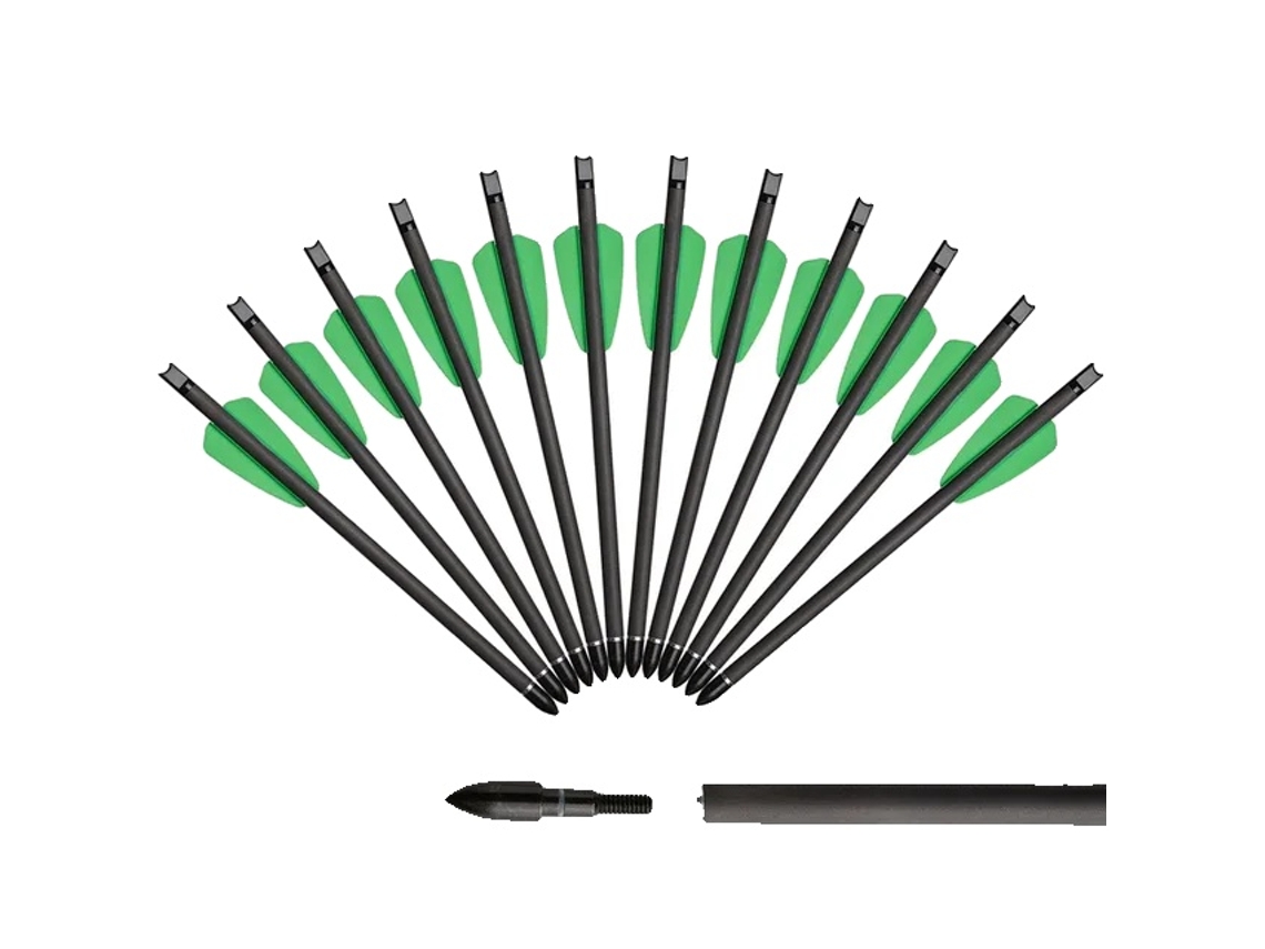 Flechas de carbono de 75 pulgadas de longitud, compatibles con el sistema Cobra, 12 unidades OEM