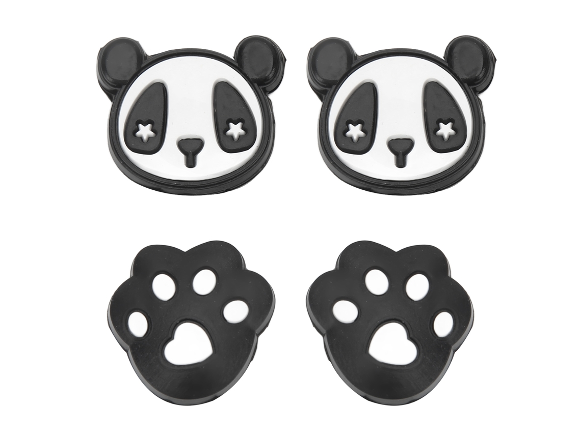4 Amortiguadores De Silicona Para Raquetas De Tenis Con Bonitos Diseños De Panda Y Garras.