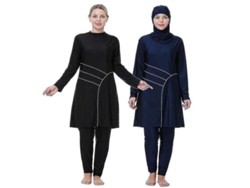 Traje De Baño Islámico De 3 Piezas, Burkinis, Tallas 3xl-8xl, Manga Larga, Capucha, Moda Musulmana.