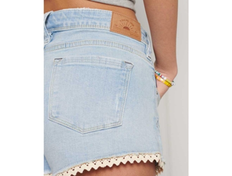 Superdry Shorts Jeans Lace Hot