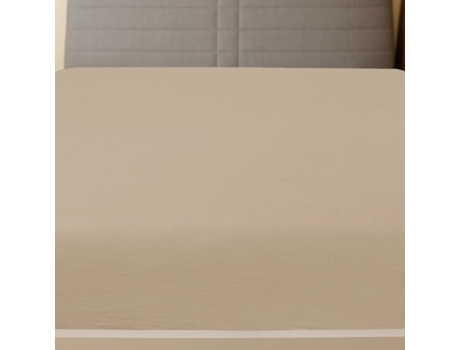 Sábana Bajera Jersey VIDAXL Algodón Gris Taupe 160x200 cm
