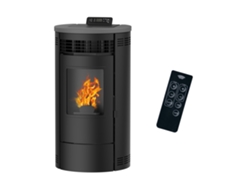 Estufa De Pellets Flavia 9,5 Kw Sannover Negro