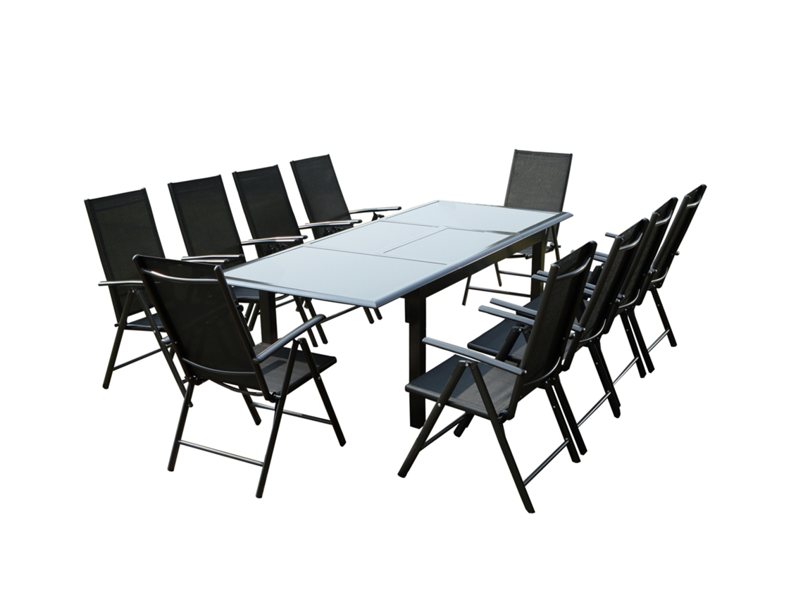 Conjunto de Jardín CONCEPT U Ravenne (Gris - Aluminio - 240x160x75 cm)