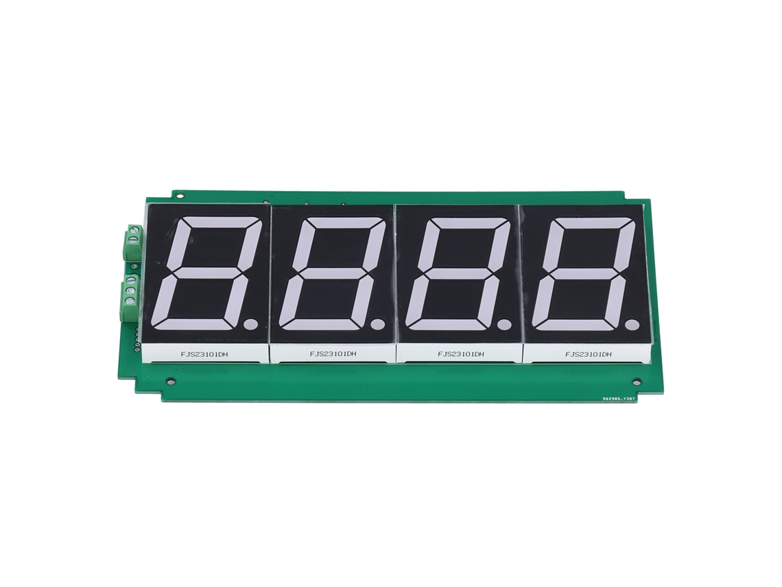 Módulo de pantalla digital LED RS485 de 2,3 pulgadas y 4 dígitos, componente electrónico de 12 V CC