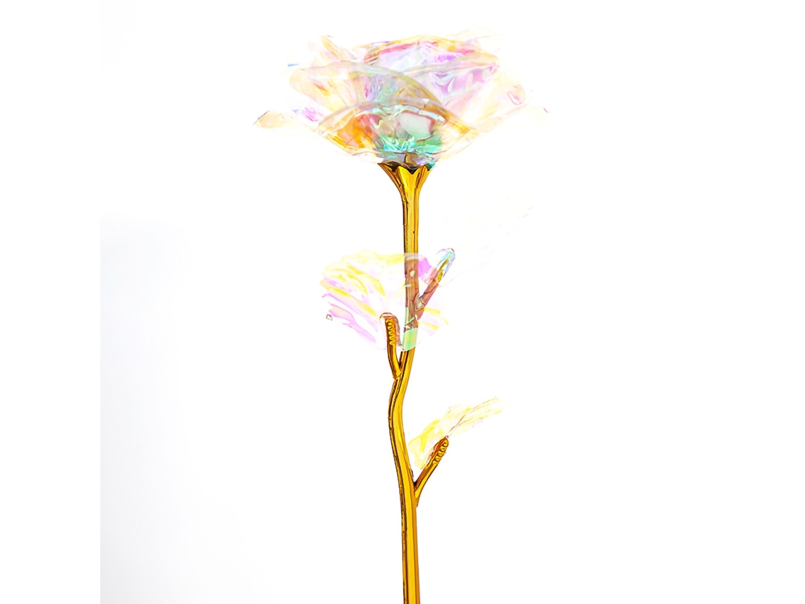 20 rosas artificiales en oro de 24 quilates para fiestas y cumpleaños.