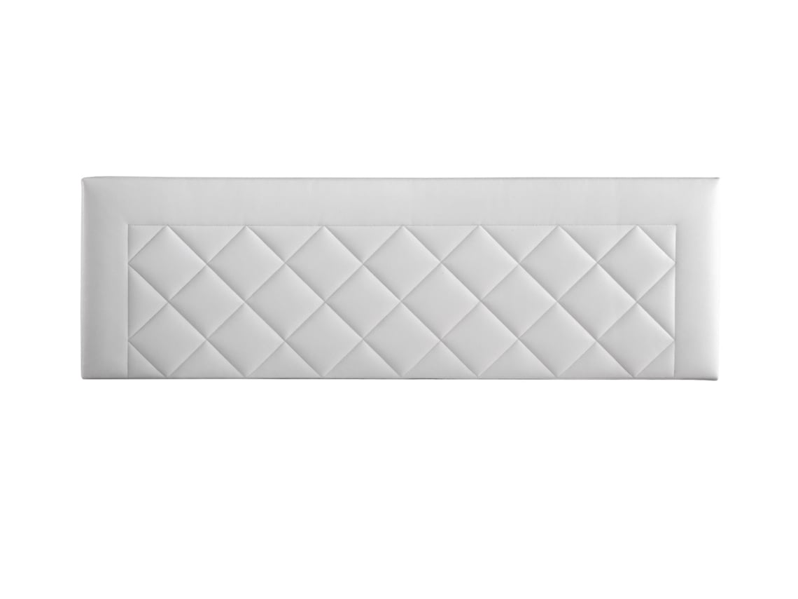 Cabecero Tapizado DOMUS para Cama 160 Polipiel Blanco ( 160 x 50 x 7 cm)