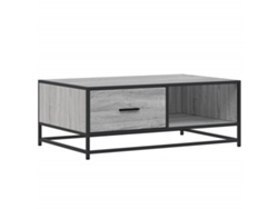 Mesa de centro Sonoma MAISON EXCLUSIVE de madera y metal gris (90 x 57 x 35 cm)