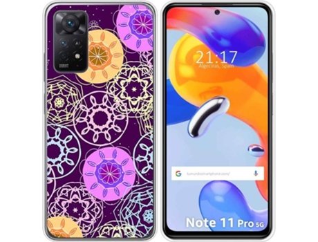 Carcasa Xiaomi Redmi Note 11 Pro TUMUNDOSMARTPHONE Dibujos Radial Multicolor
