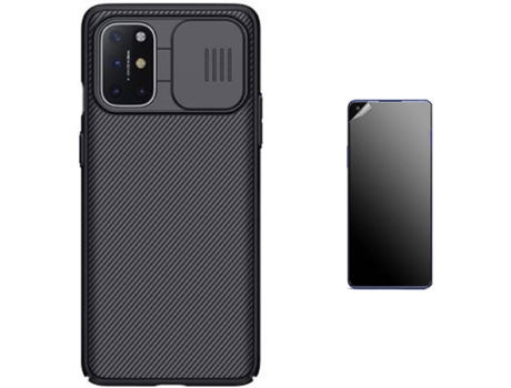 Kit Carcasa Y Protector Oneplus 8T Ultimatte Nillkin Camshield Negro