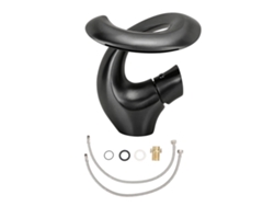 Grifo para lavabo de baño con cascada ajustable, mezcla de agua caliente y fría