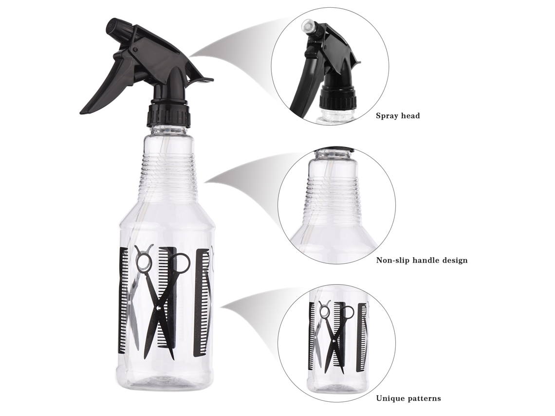Botella De Pulverización De Plástico 390ml Para Peluquería, Jardinería Y Cuidado Capilar