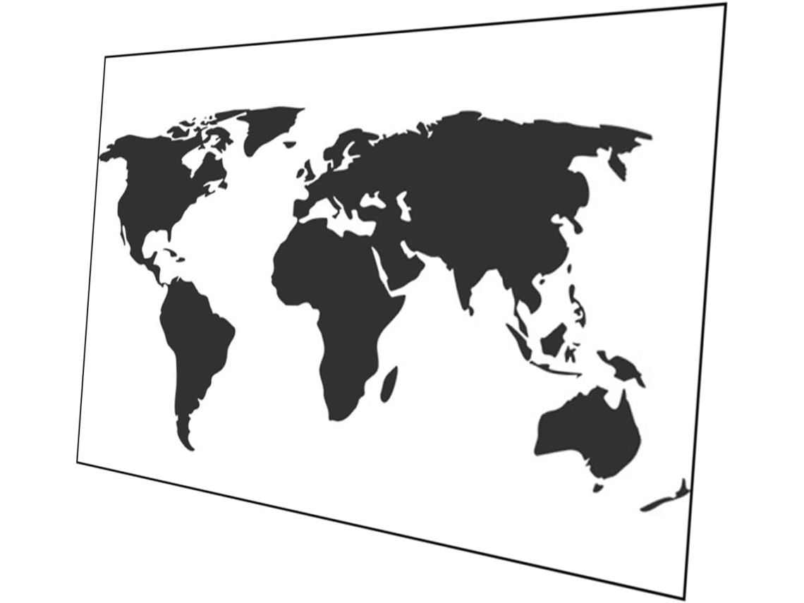Pegatina Mapa Mundo Decorativa Pared Dormitorio Adhesivo
